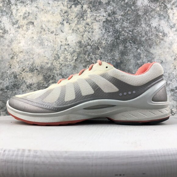 Ecco Women's Size 40 (9-9.5) Performance Biom Fjuel Racer Silver Green Shoes - Picture 7 of 15